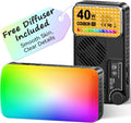 Moman Small LED Camera Light 40W - Portable RGB Fill Light