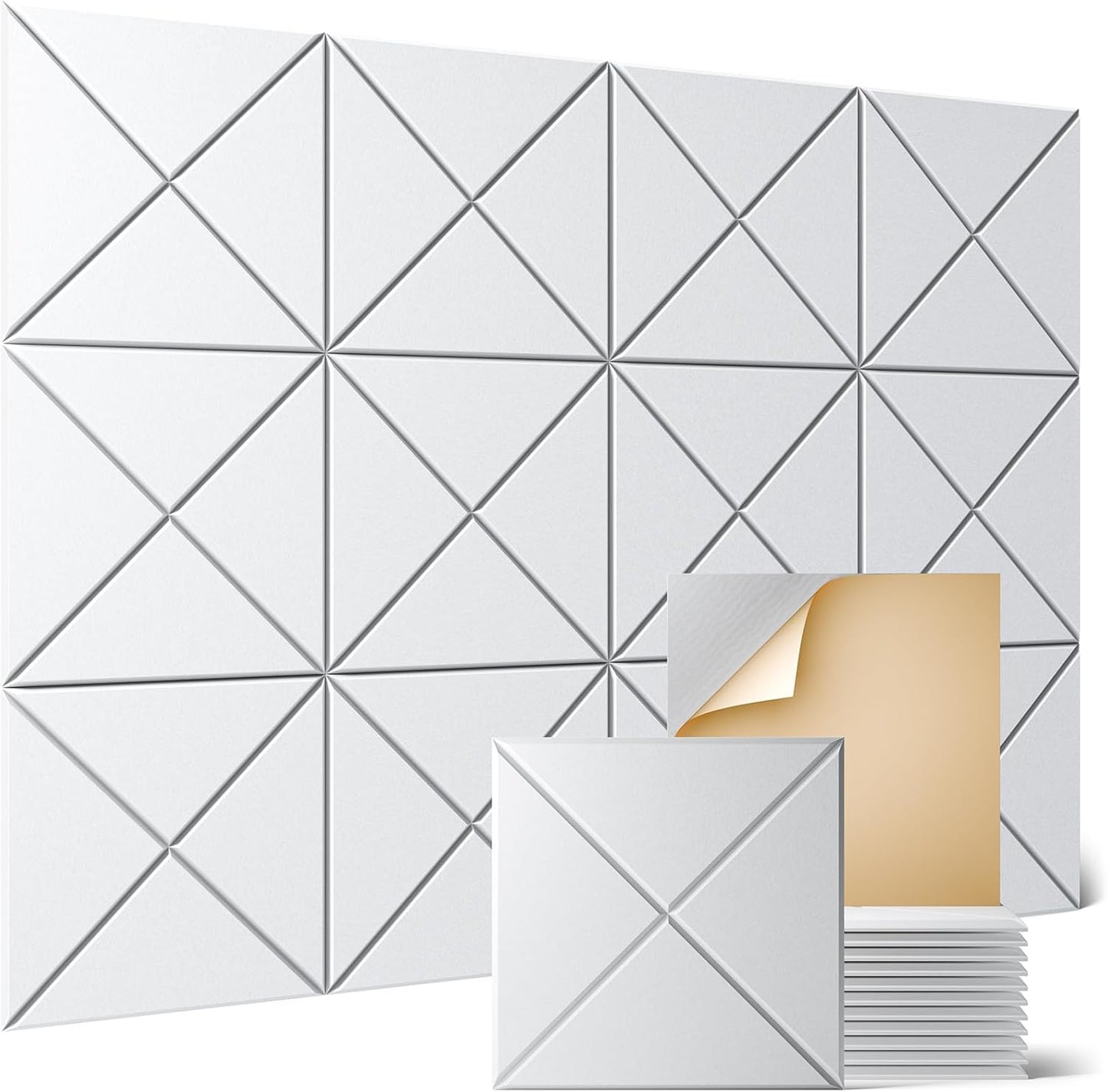 Sonicism 20 Pack X-Lined Acoustic Panels for Soundproofing