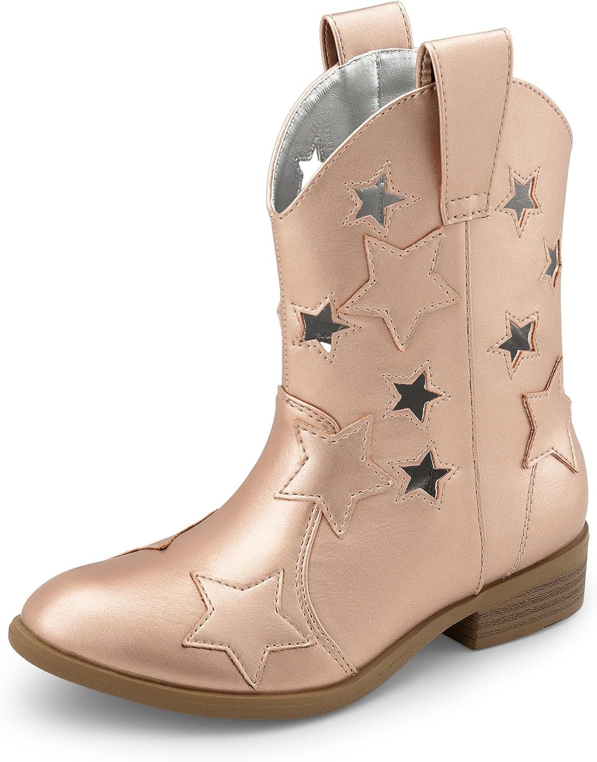 DREAM PAIRS Girls Cowgirl Boots for Stylish Toddler Girls