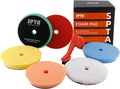 SPTA Polishing Pads 5Pc 5 in Foam Kit - Durable Multiuse Set