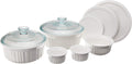 CorningWare French White 10-Pc Ceramic Bakeware Set - Durable