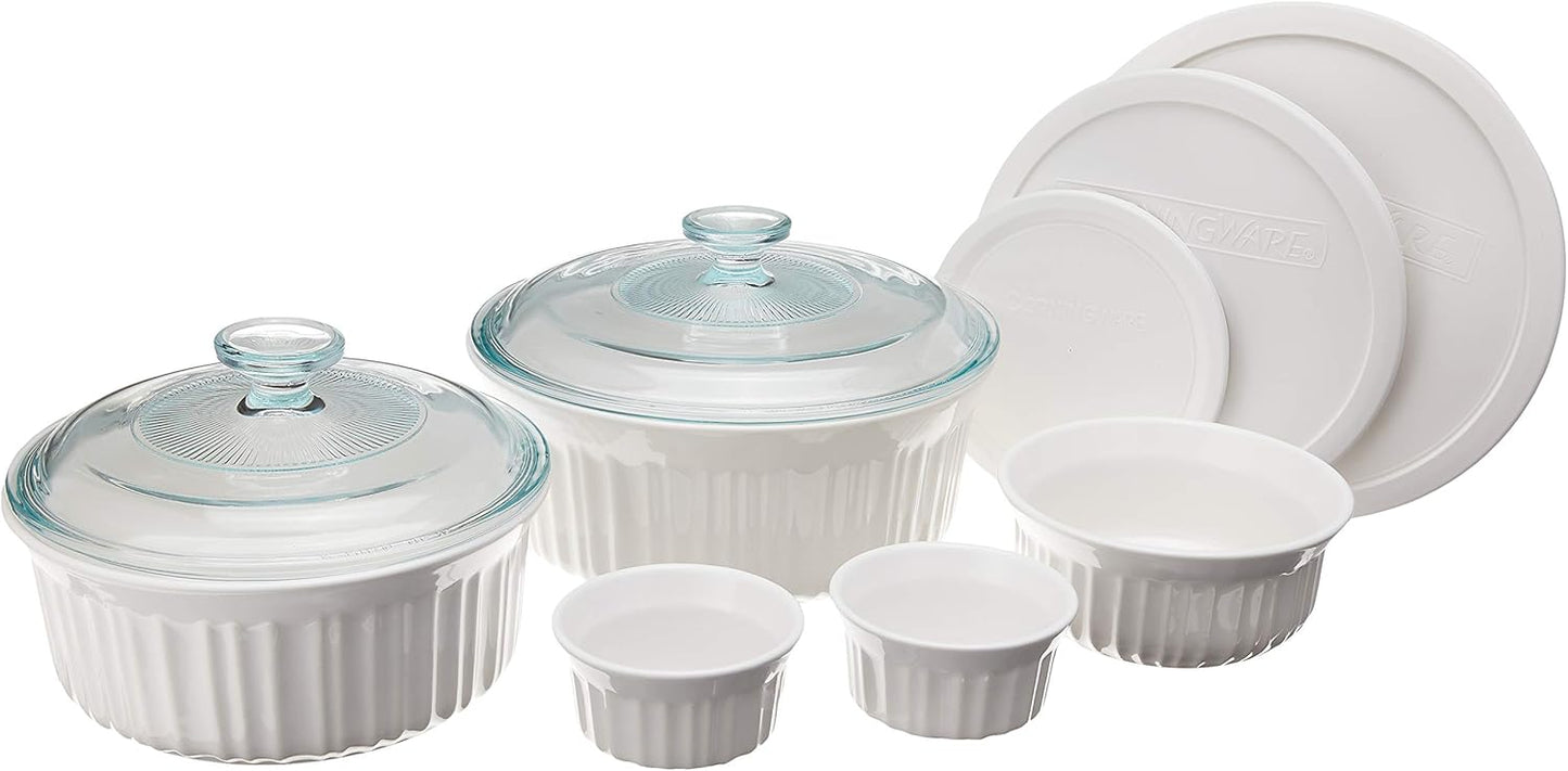 CorningWare French White 10-Pc Ceramic Bakeware Set Review