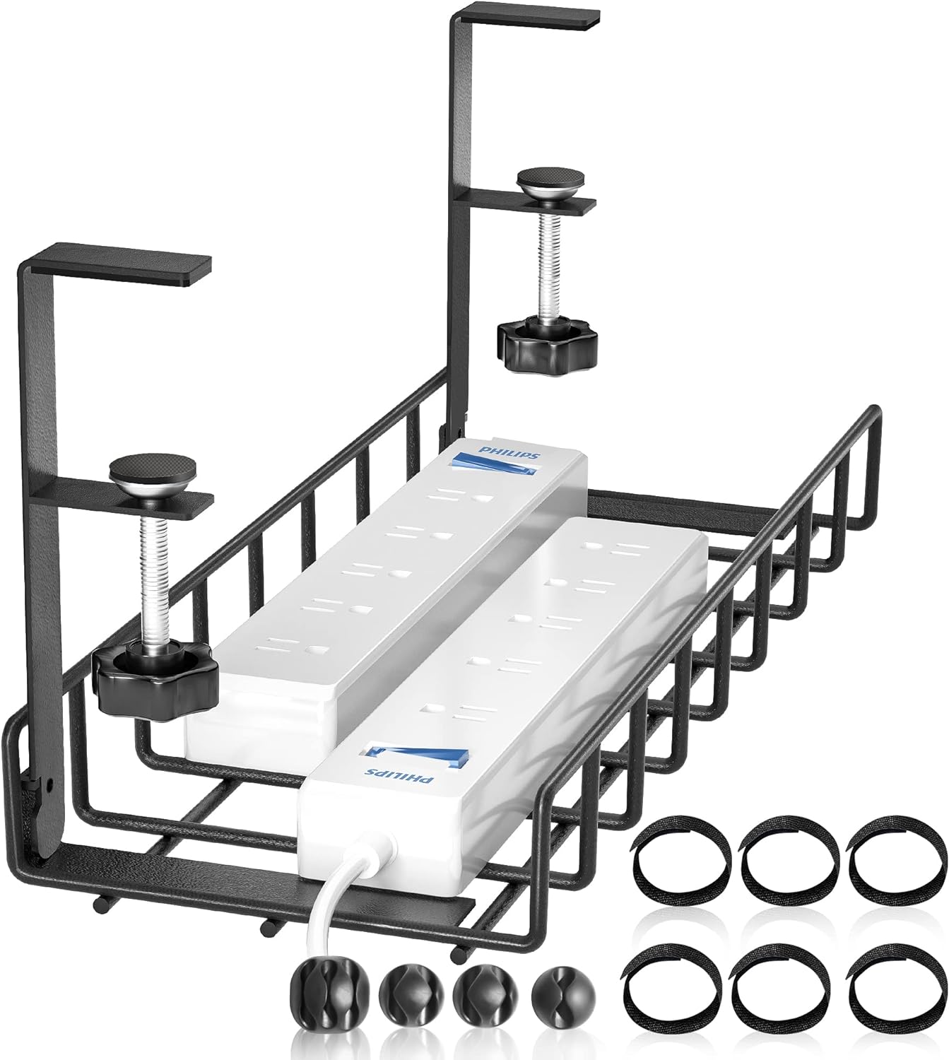Xpatee Wire Management Tray - No Damage Desk Solution