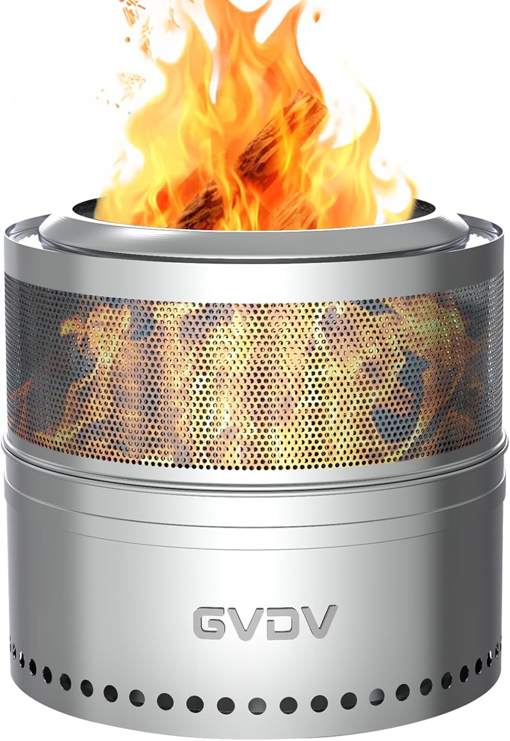 GVDV 20 Inch Smokeless Fire Pit for Camping and Bonfires
