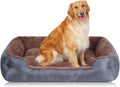 Dog Beds for Jumbo Dogs Large Pet Bed with Bolsters - Machine Washable