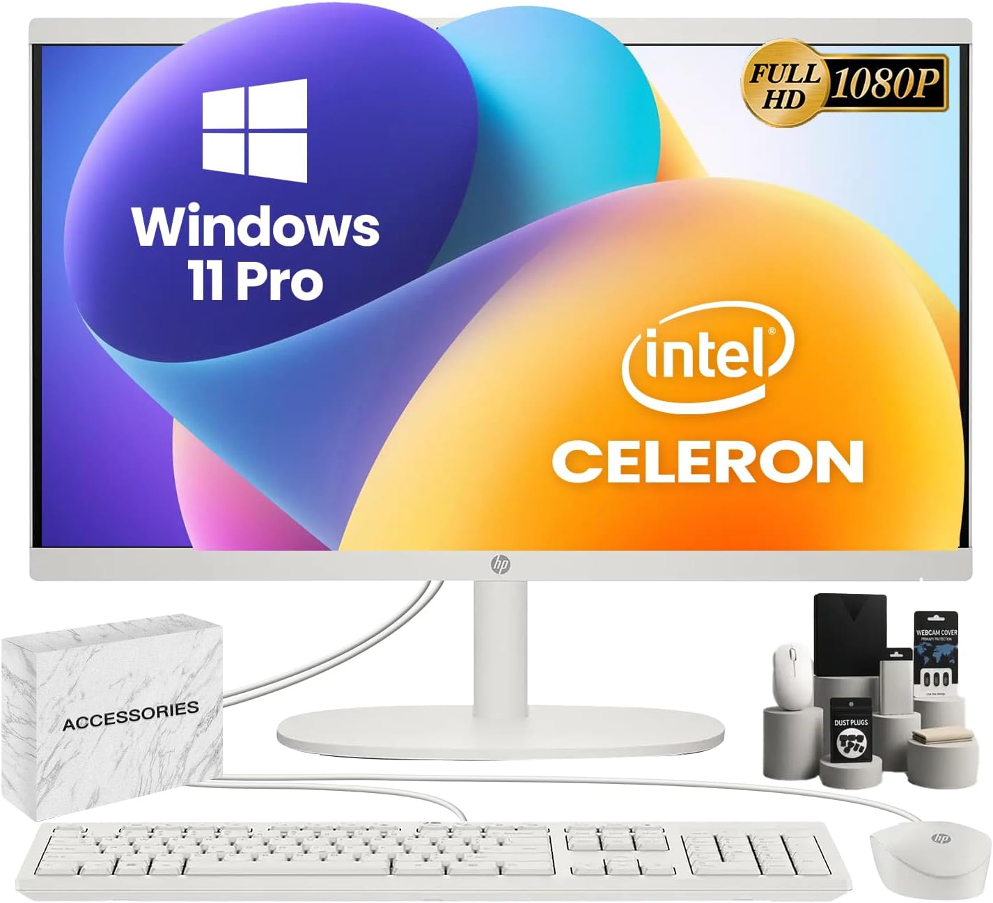 HP All-in-One Desktop Computer with 32GB RAM and 1TB SSD