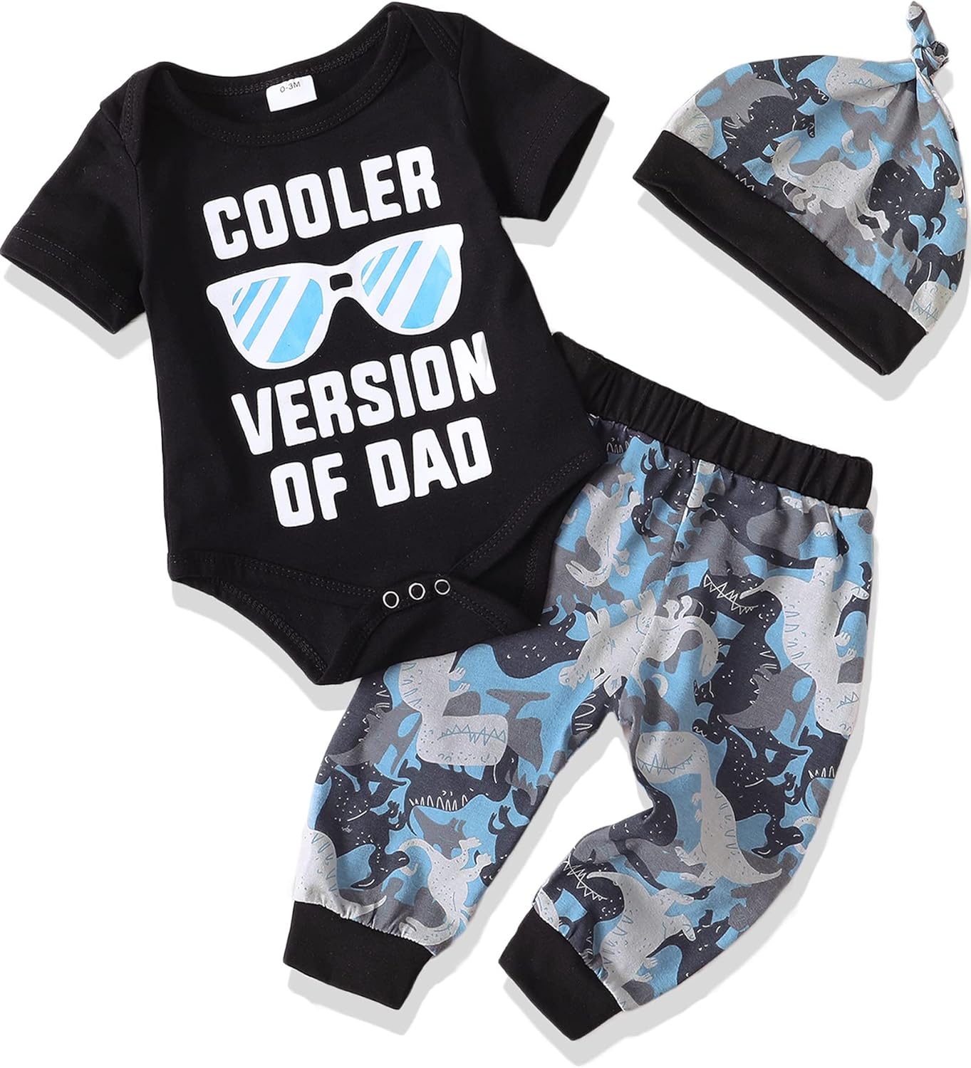 NZRVAWS Newborn Baby Boy Clothes Set with Stylish Romper Pants