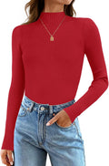 ZESICA Women's Fall Long Sleeve Turtleneck Ribbed Knit Sweater