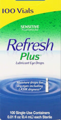 Allergan Refresh Plus Lubricant Eye Drops Single-Use Vials 100 Ct