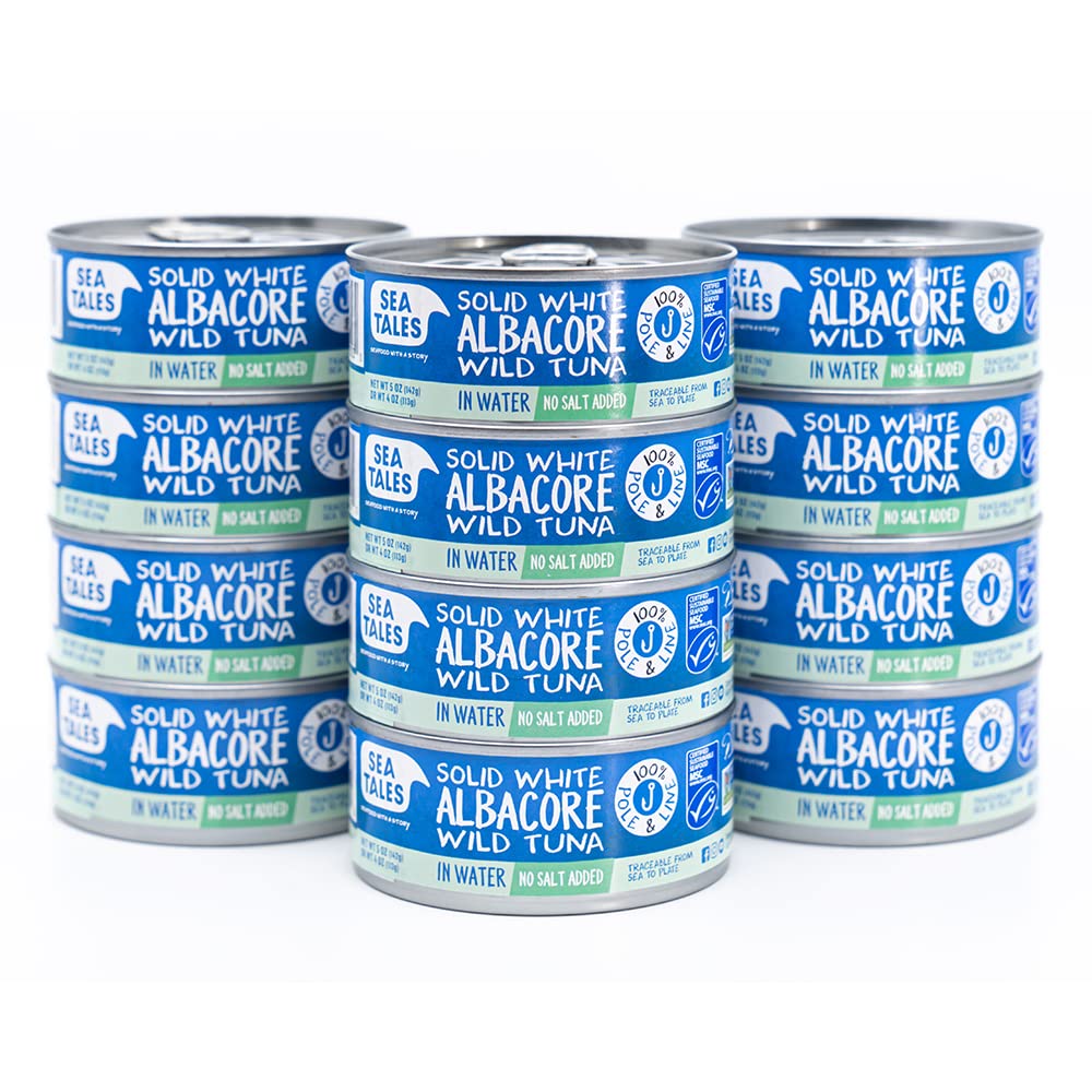 Sea Tales Solid White Albacore Canned Tuna in Water - High Protein