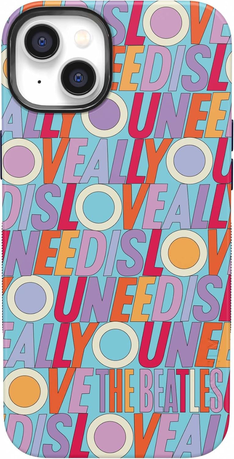 Casely iPhone 15 Plus Case - Beatles Love Design with Protection