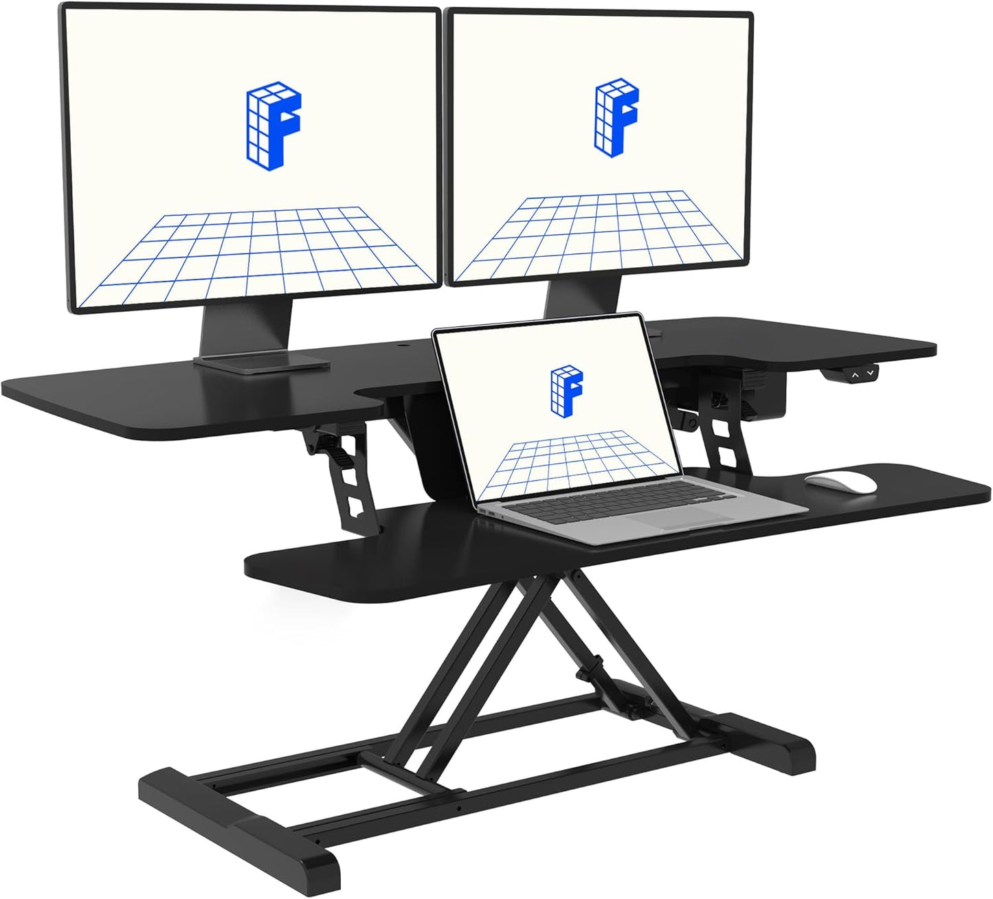 FLEXISPOT Electric Standing Desk Converter for Home Office Use