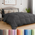 Cal King Dark Gray Alternative Down Comforter - Warm & Breathable