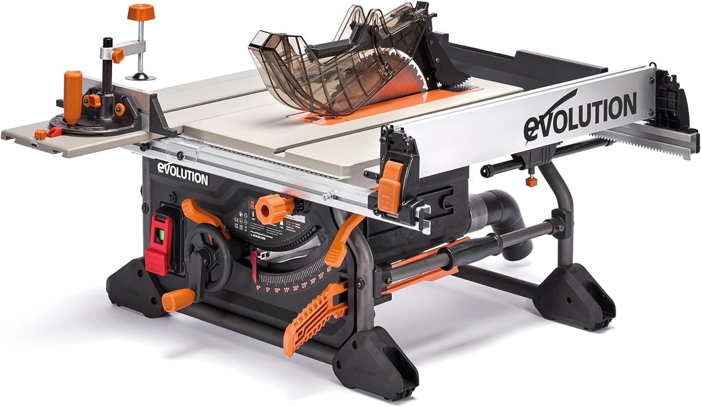 Evolution R10TS 10in Jobsite Table Saw - Powerful & Portable