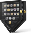 Championship Ring Display Case 27 Ring Posts - Walnut Wood Showcase