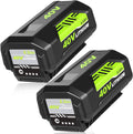 2 Packs 6.0Ah 40 Volt OP40601 OP40602 Battery Replacement - Longer