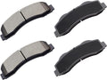 cciYu D1414 Front Ceramic Brake Pads Kit 4pcs - Quiet Ceramic