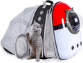 Dual Expandable Cat Backpack Carrier with Bubble Window - Travel Ready