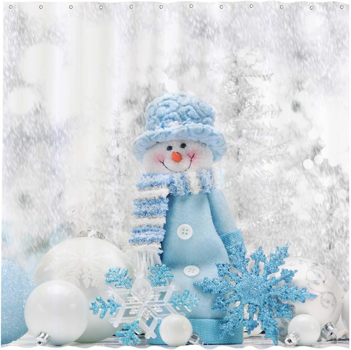 Snowman Winter Shower Curtain Allenjoy