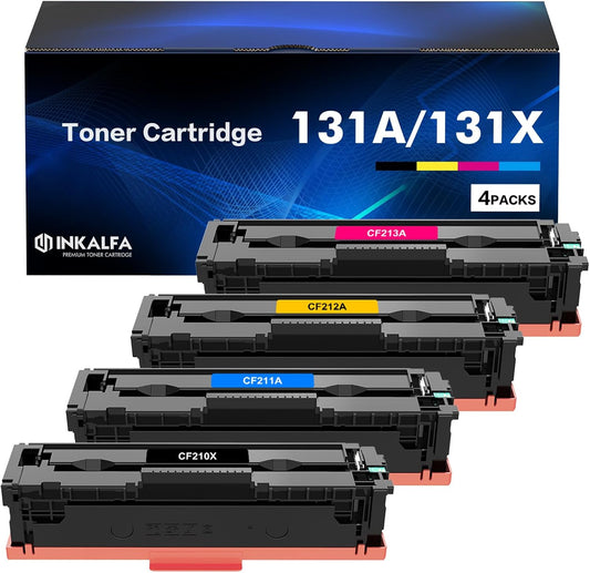 High Yield 131A Toner Cartridges 4 Pack for HP Printers