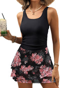 Chic Women's One Piece Swim Dress with Tummy Control by VIMPUNEC