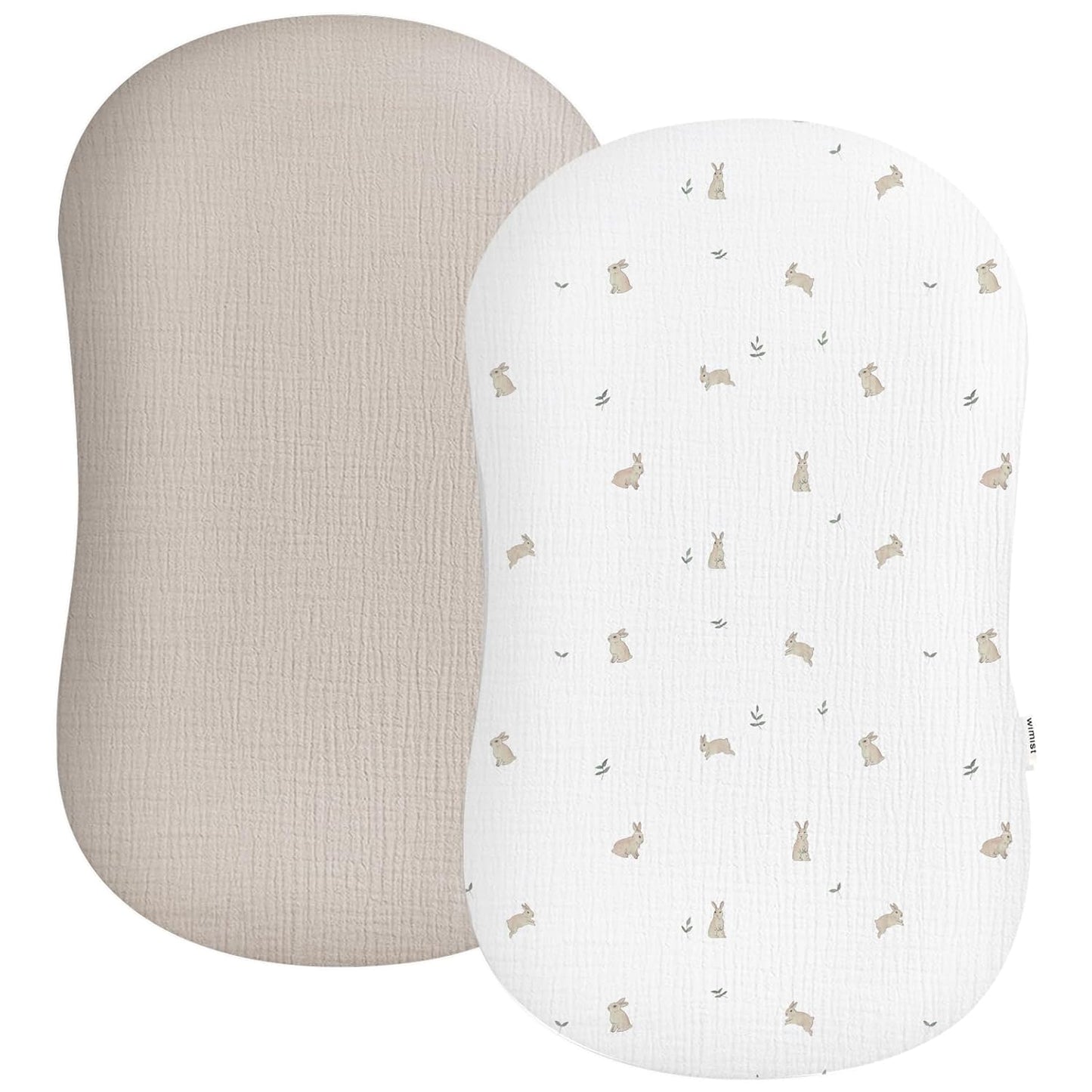 Wimist Muslin Lounger Cover 4 Pack - Soft & Breathable for Babies
