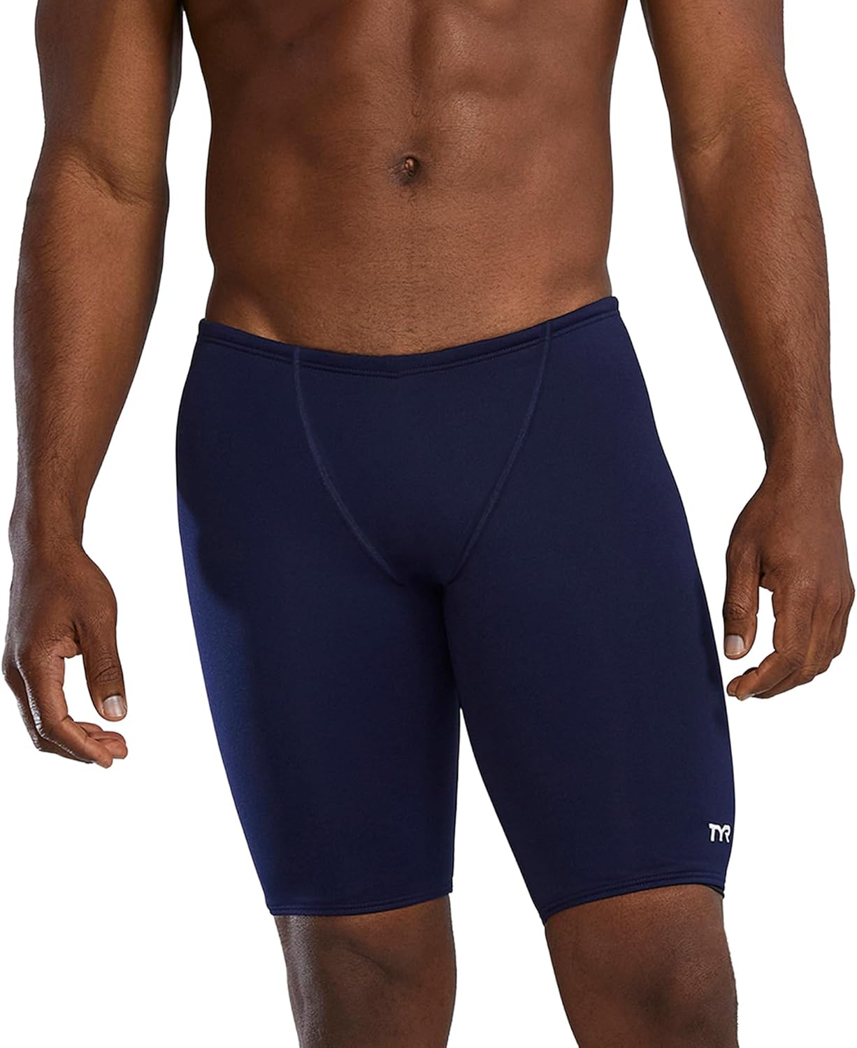 TYR Men's Durafast Elite Solid Jammer Swimsuit for Athletes