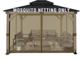 Aoodor 12x14 ft Gazebo Mosquito Netting Replacement - Bug Protection