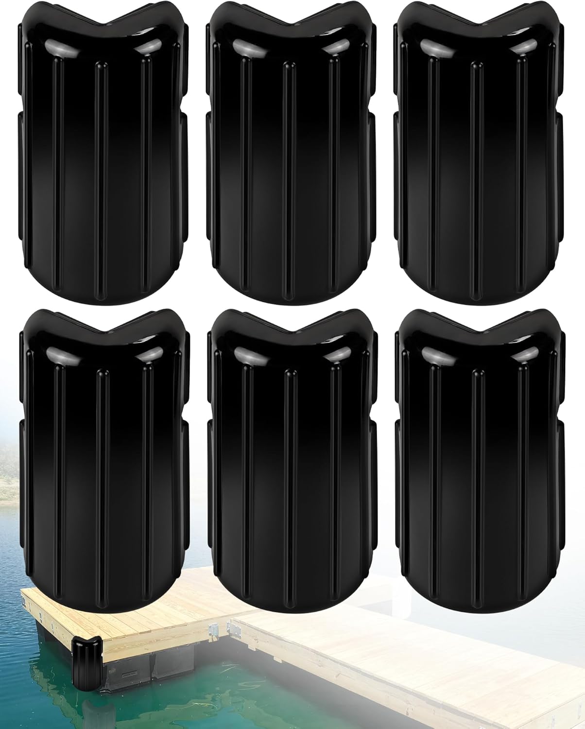 Dock Bumpers for Corner Protection - Inflatable Fender & Vinyl