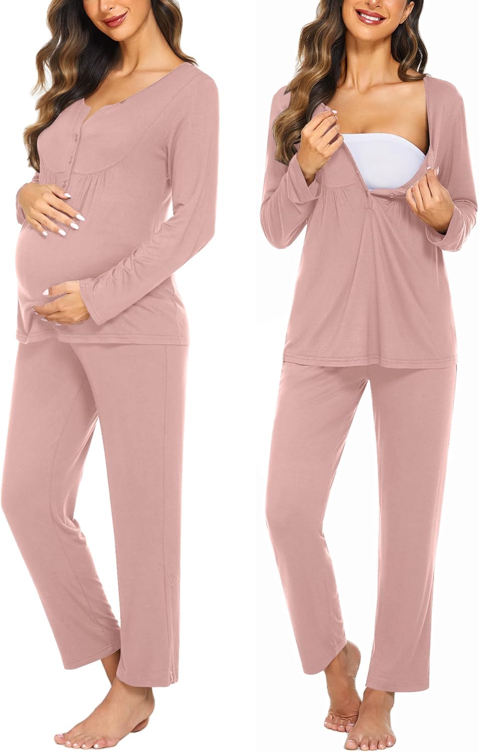 Ekouaer Maternity Nursing Pajama Sets for Comfort and Style