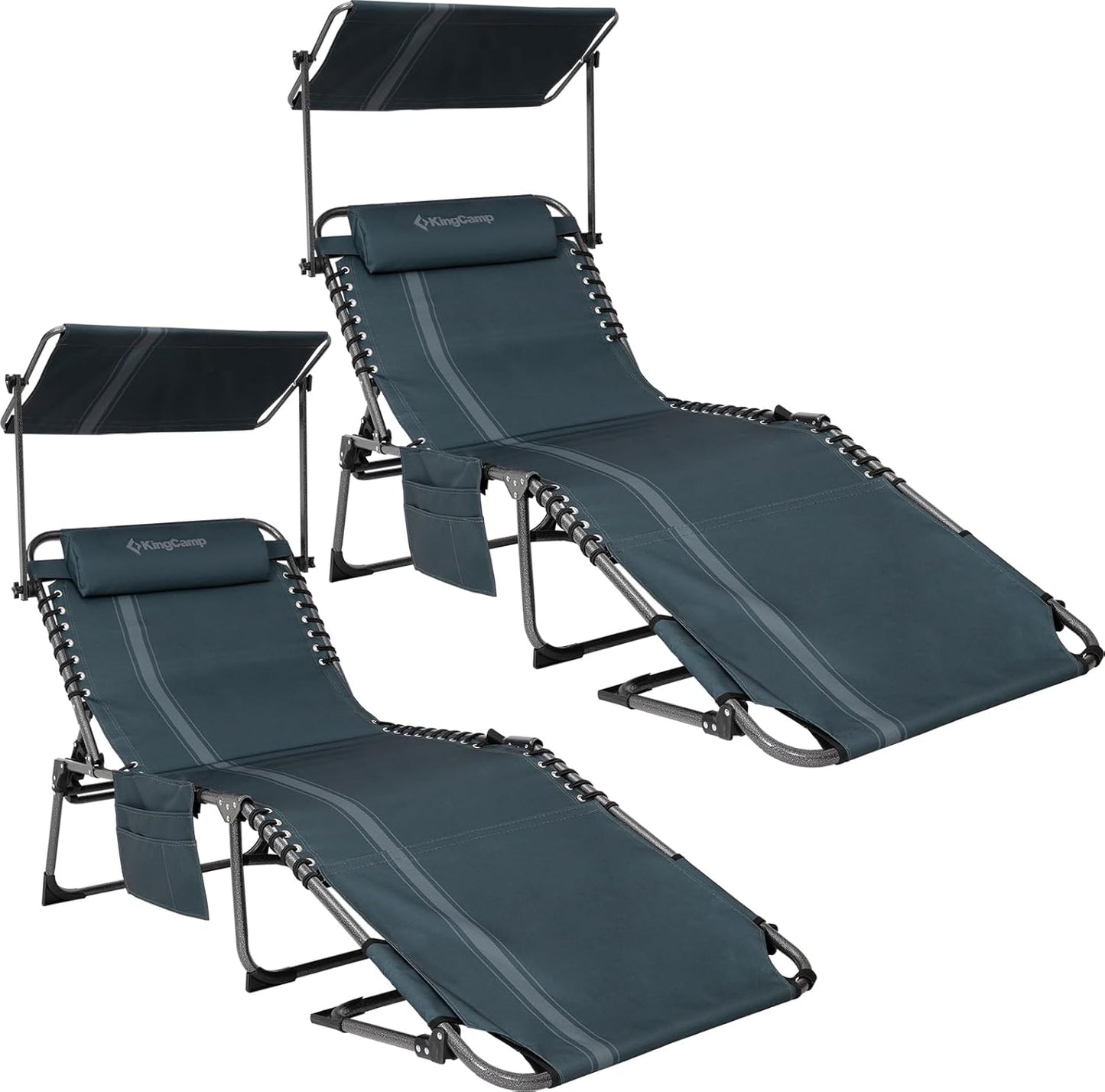 KingCamp Tanning Chair with Face Hole for Ultimate Relaxation