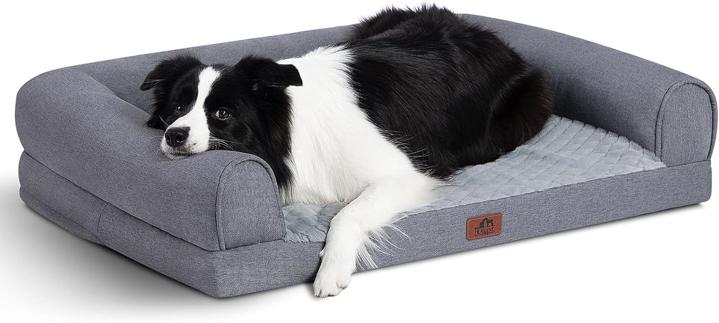 Hollypet Orthopedic Dog Bed for Large Dogs with Supportive Foam