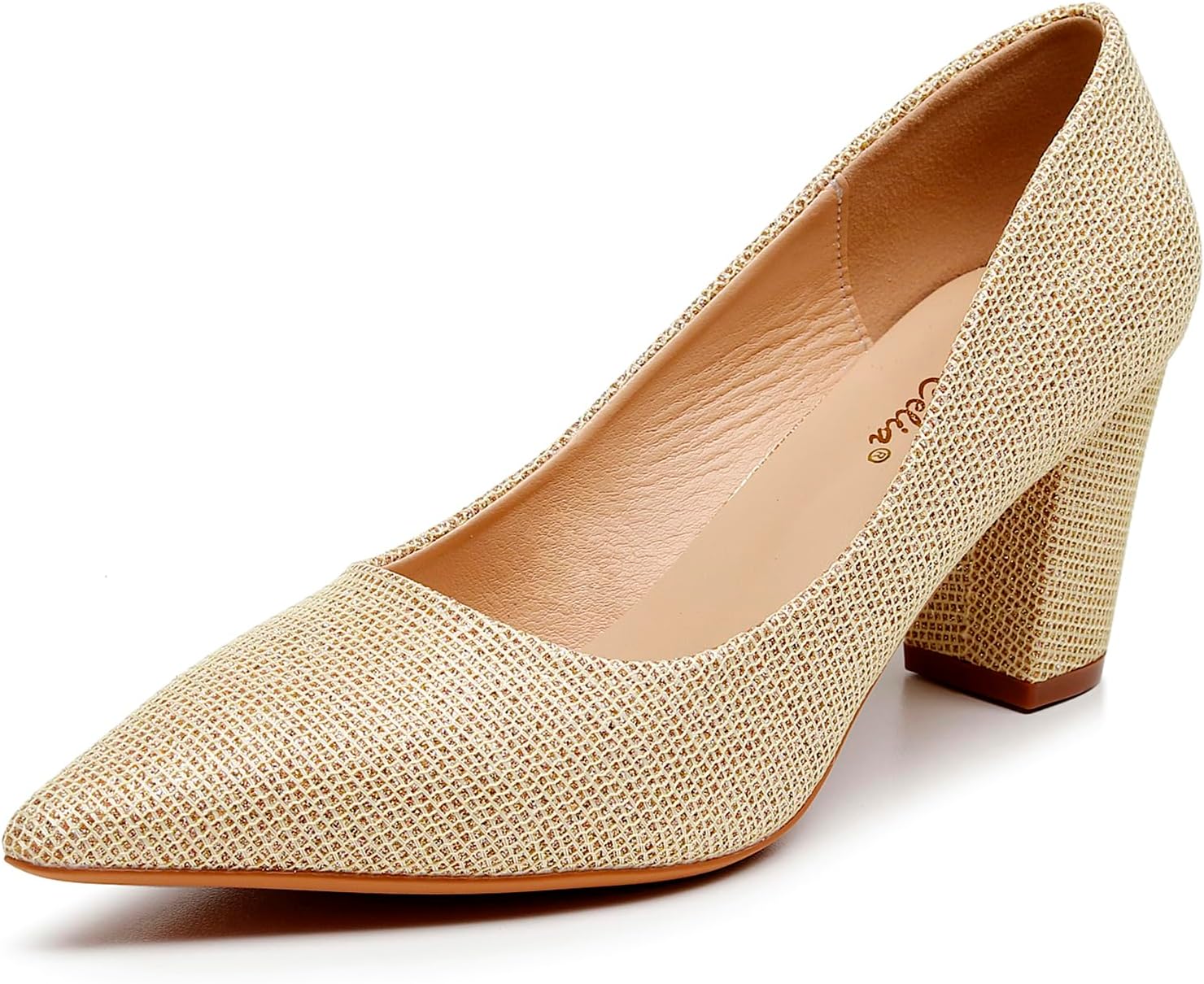 VenusCelia Women's Lewin Pump Chunky Heel Shoe for Every Occasion