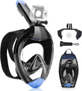 Full Face Snorkel Mask for Adults - Dry Top, Anti-Fog Wide View