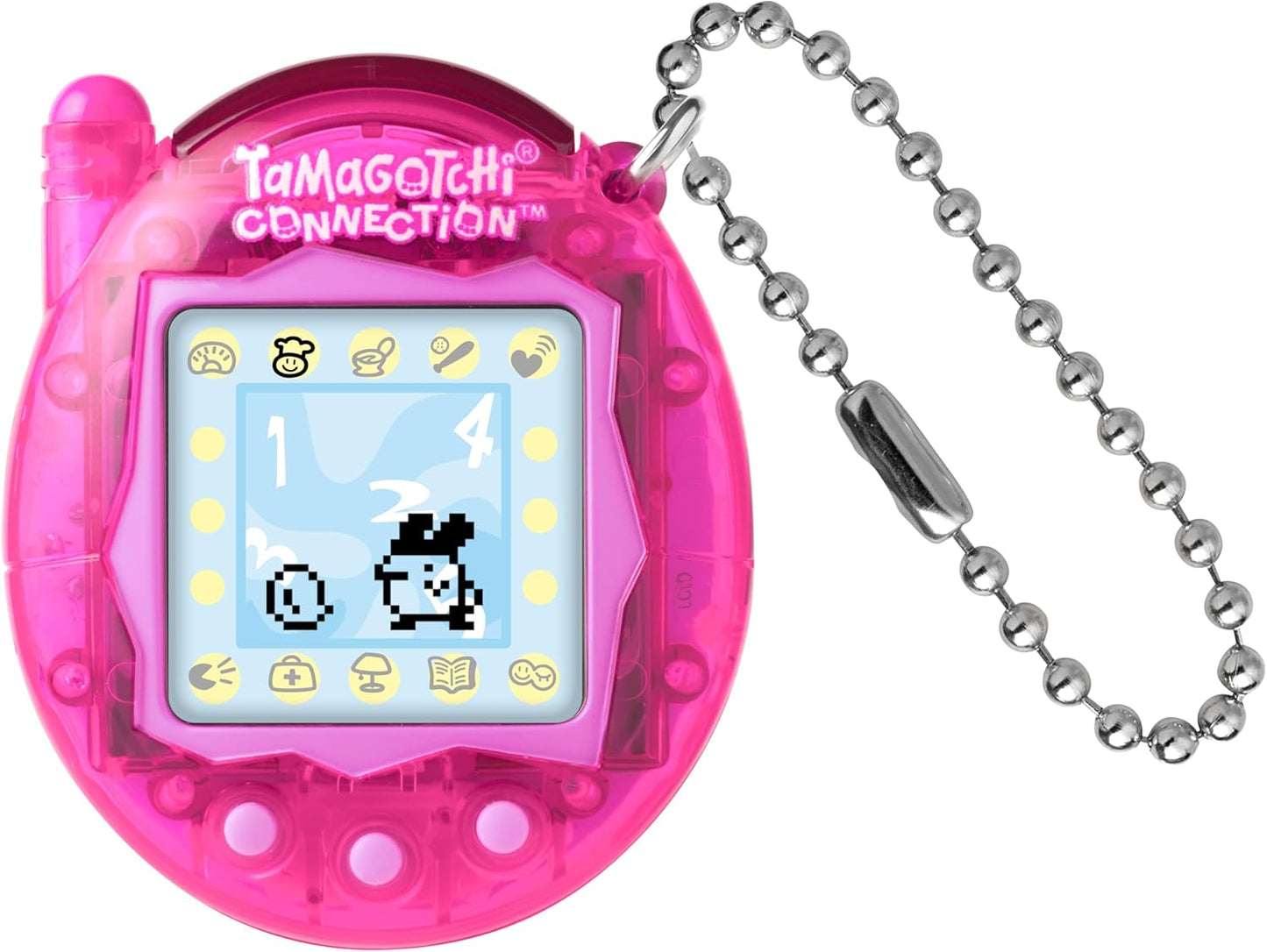 Tamagotchi Connection - Translucent Pink Virtual Pet Experience