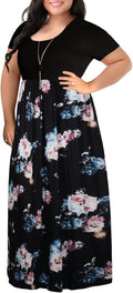 Elegant Plus Size Maxi Dress with Pockets for Women