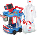 Doctor Kit for Toddlers 3 4 5 - Realistic Doctor Cart Play Set