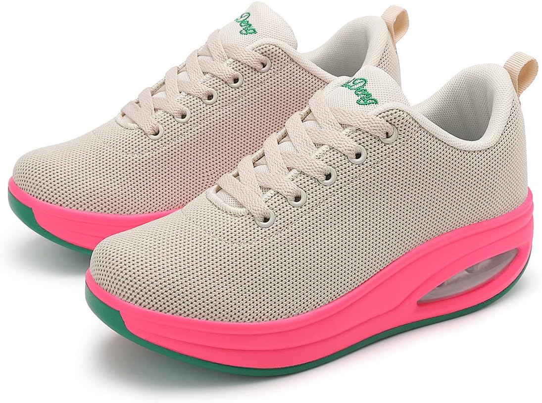RUIDENG Platform Sneakers for Women - Comfortable Walking Shoes