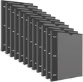 INFUN 1 Inch Telescoping 3 Ring Binder - Space-Saving 12-Pack