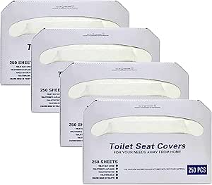Discreet Seat DS-1000 Half-Fold Toilet Seat Covers for Hygiene