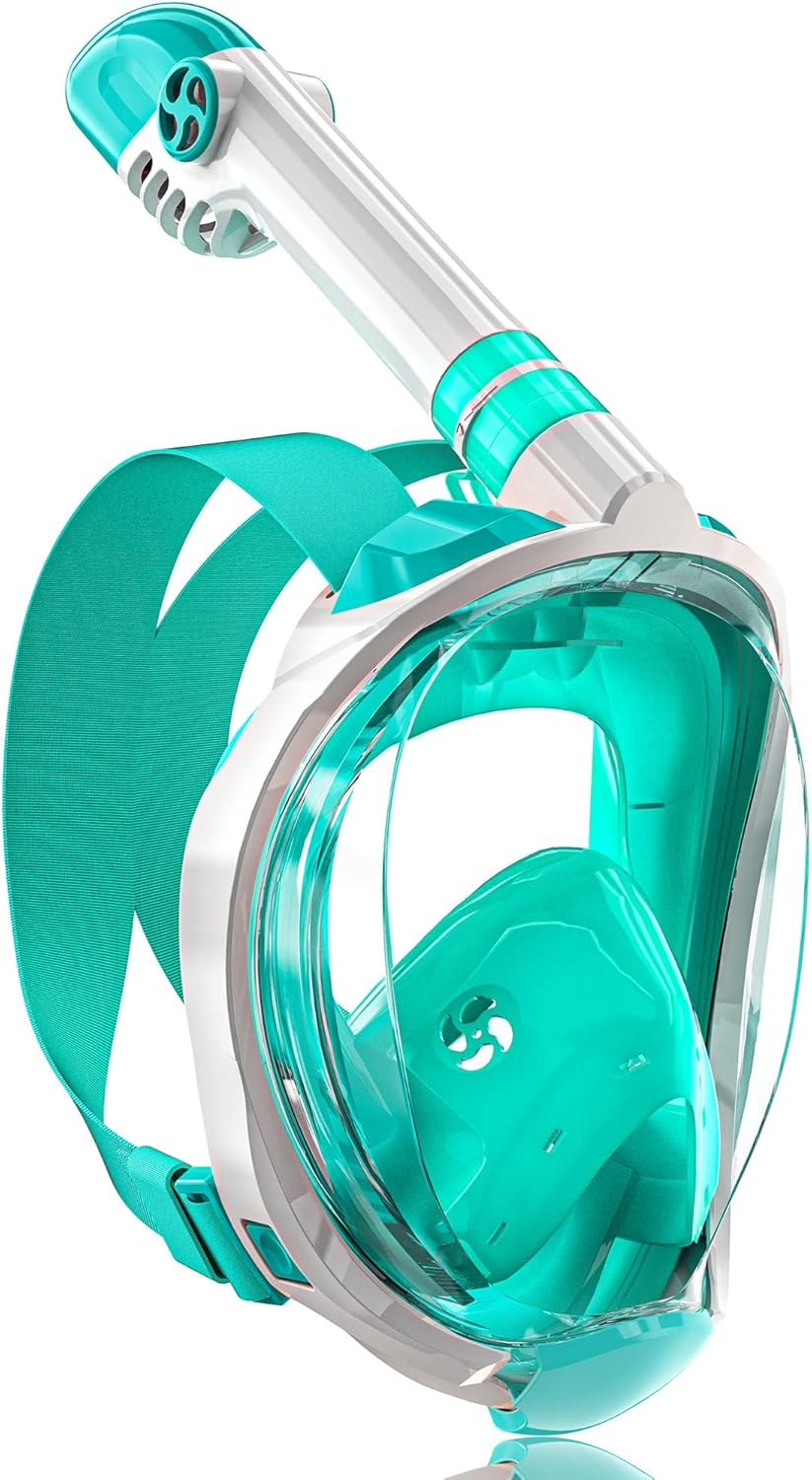 QingSong Kids Snorkel Mask Full Face with 180 Degree View