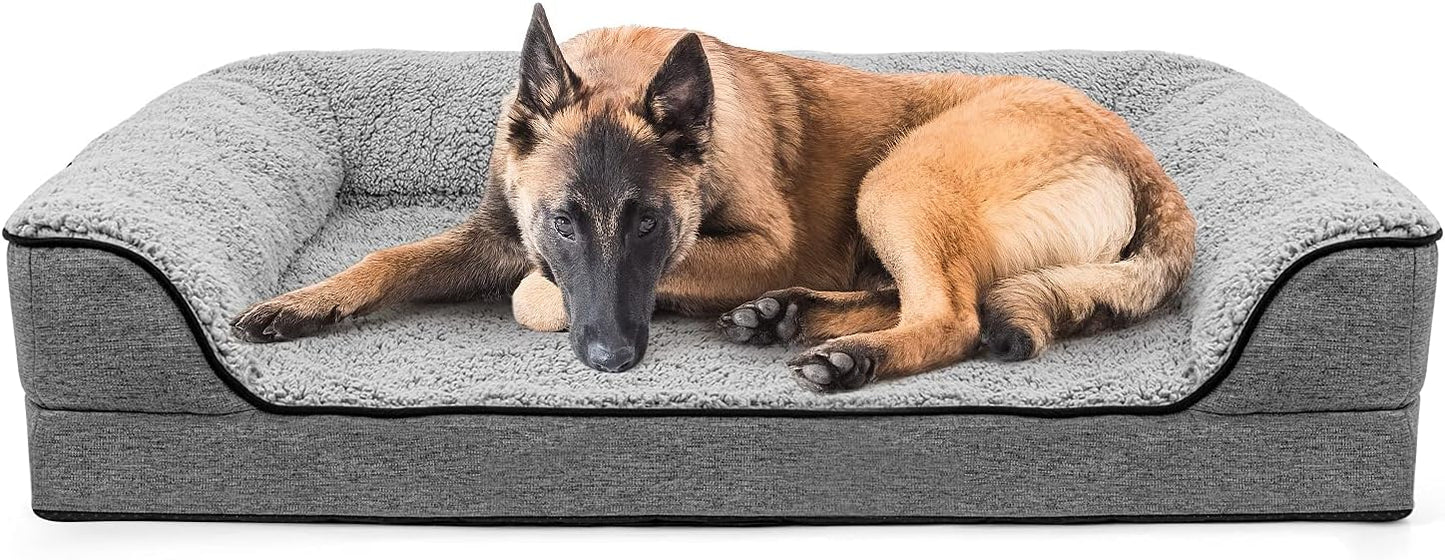 Orthopedic Dog Bed for Large Dogs with Removable Washable Cover