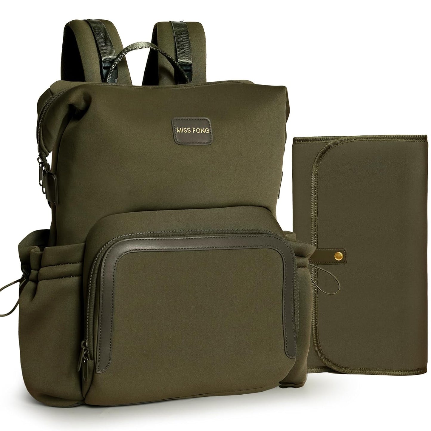 Large Capacity Neoprene Diaper Bag Backpack for Parents on the Go