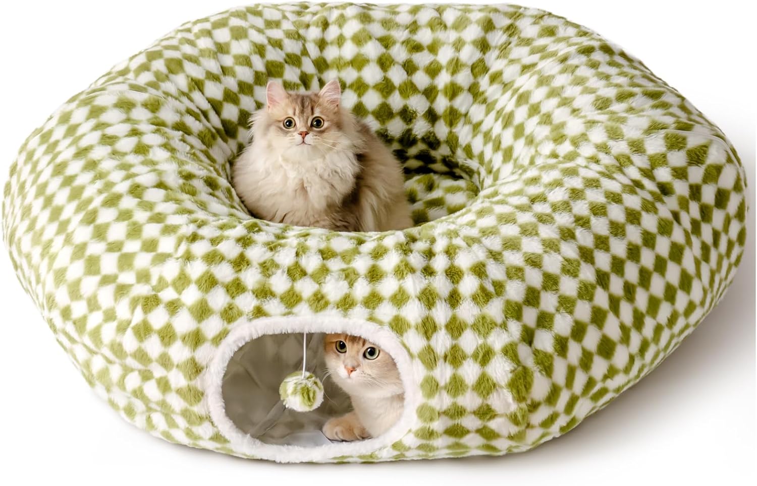 MEWOOFUN Cat Tunnels for Indoor Cats - Fun & Cozy Play Bed