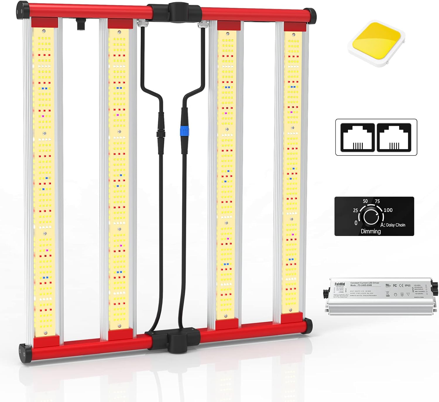 AGLEX 240W LED Grow Lights for Indoor Plants with Full Spectrum