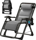 Zero Gravity Chair 440 lb Capacity Reclining Lawn Lounger - Heavy Duty