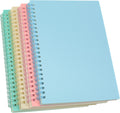 Yansanido Spiral Notebook A5 Set 4-Pack - Portable Hardcover Notebooks