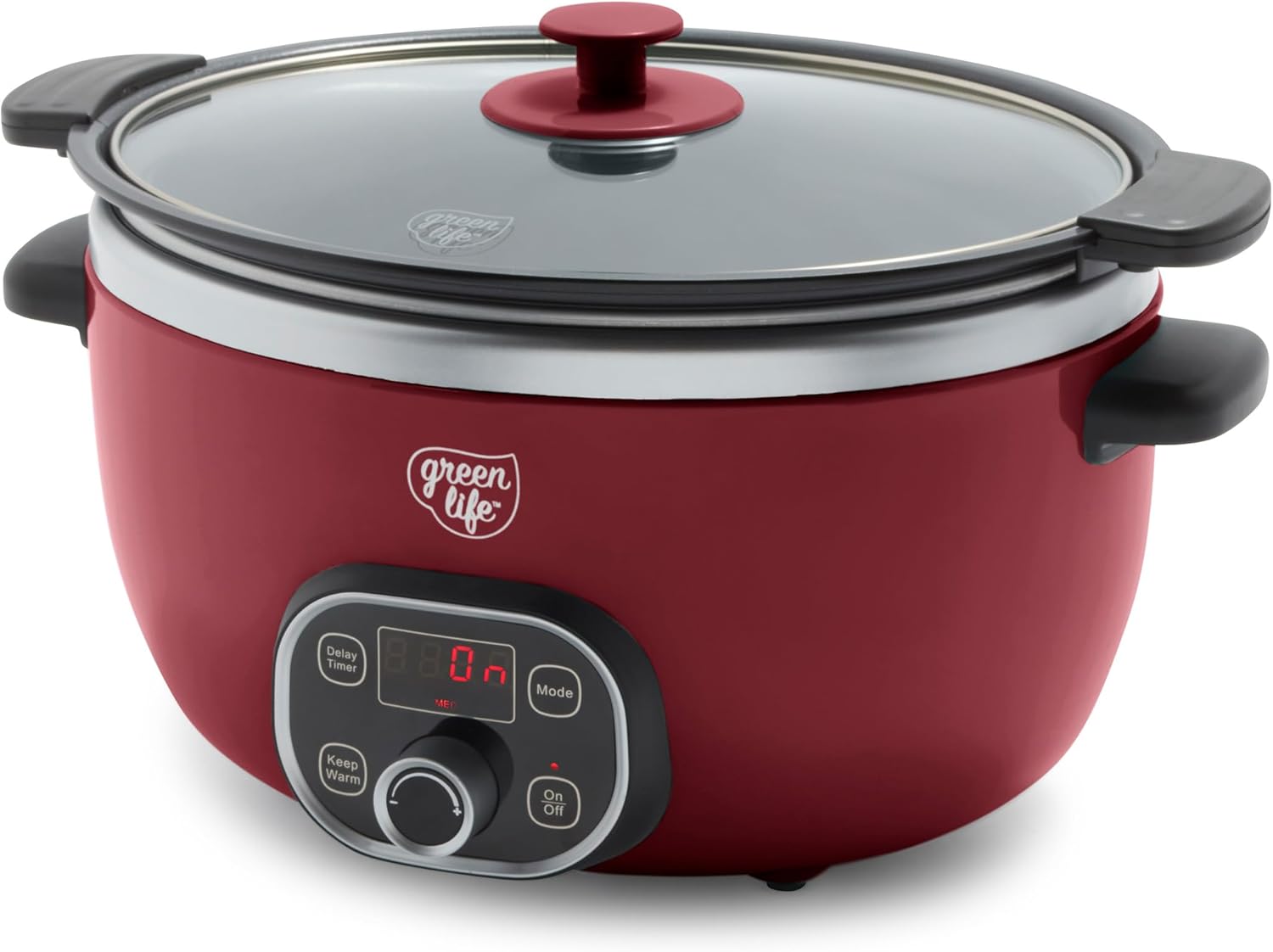 GreenLife 6QT Slow Cooker with Non-Toxic Ceramic Nonstick Bowl