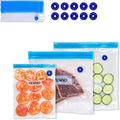 VICARKO 30 Vacuum Zipper Bags Combo Size - Reusable Food Storage