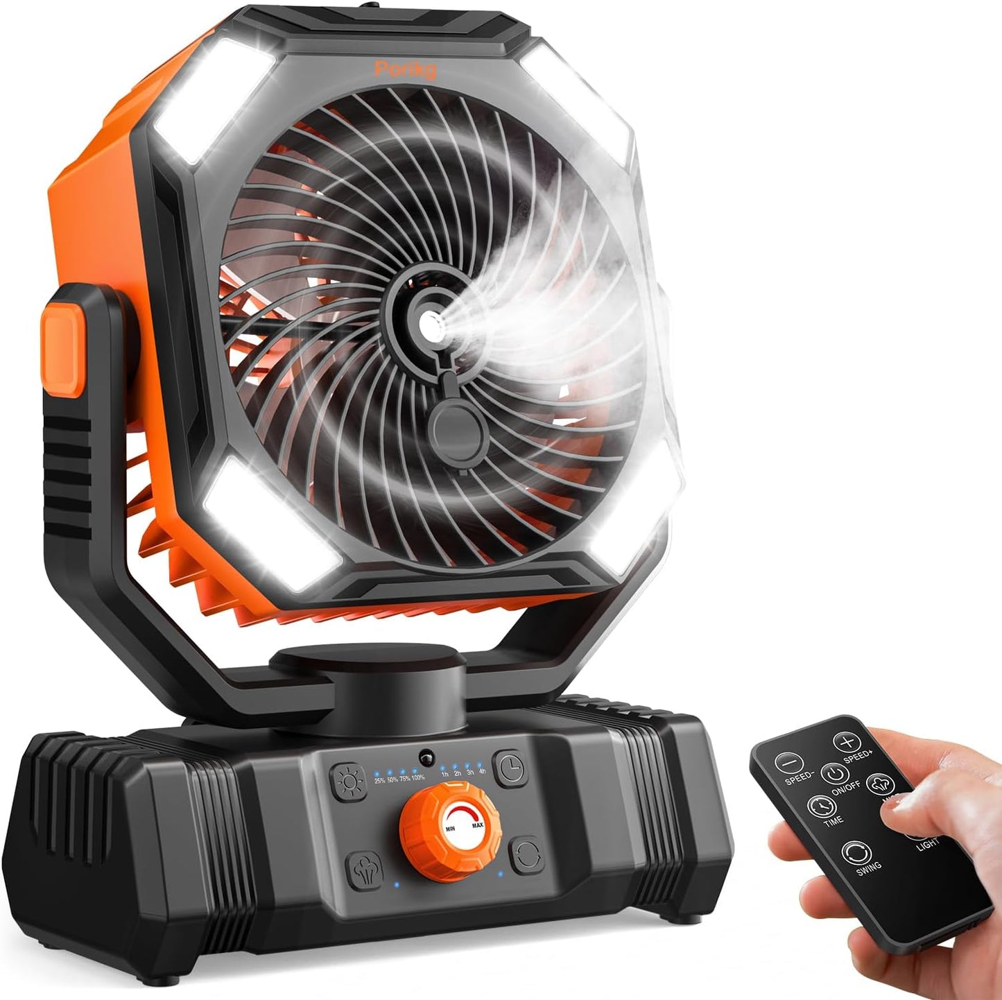 Portable Misting Fan with 20000mAh Battery for Indoor and Outdoor